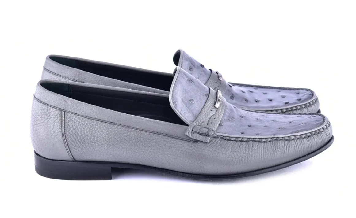 Corrente Style 3898 Loafer en Autruche Gris