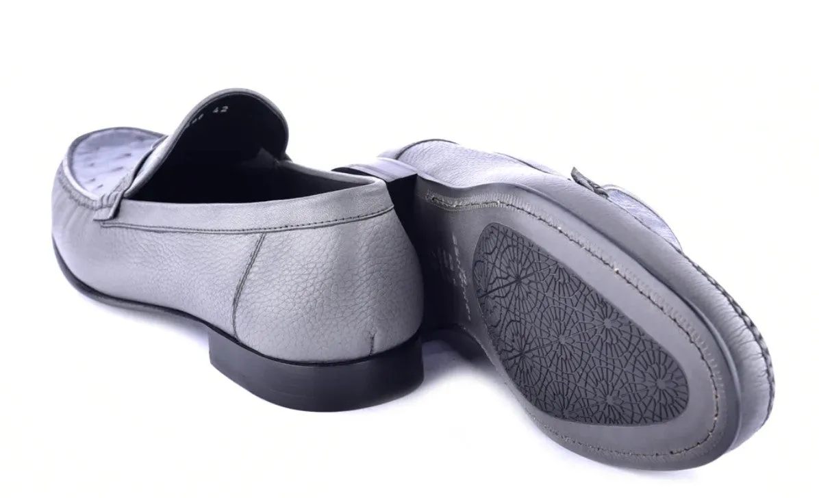 Corrente Style 3898 Loafer en Autruche Gris