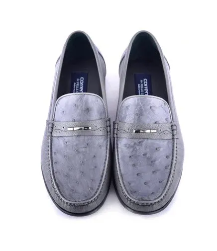 Corrente Style 3898 Loafer en Autruche Gris