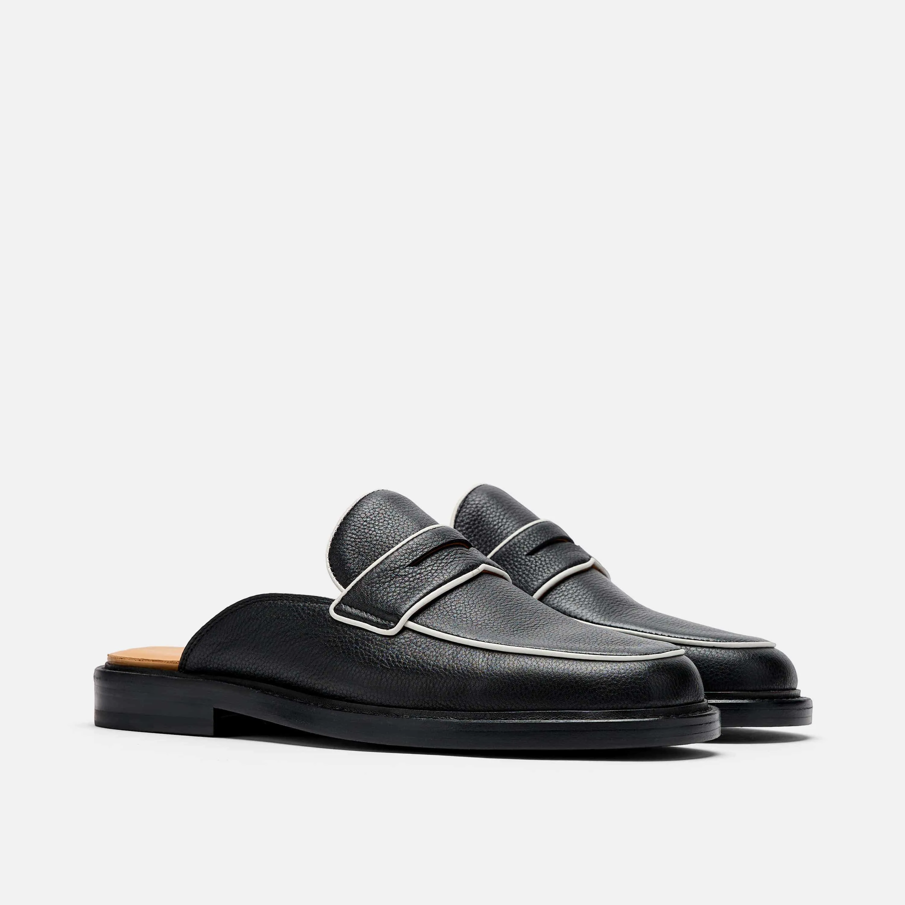 Mules Del Mar Noir Loafer