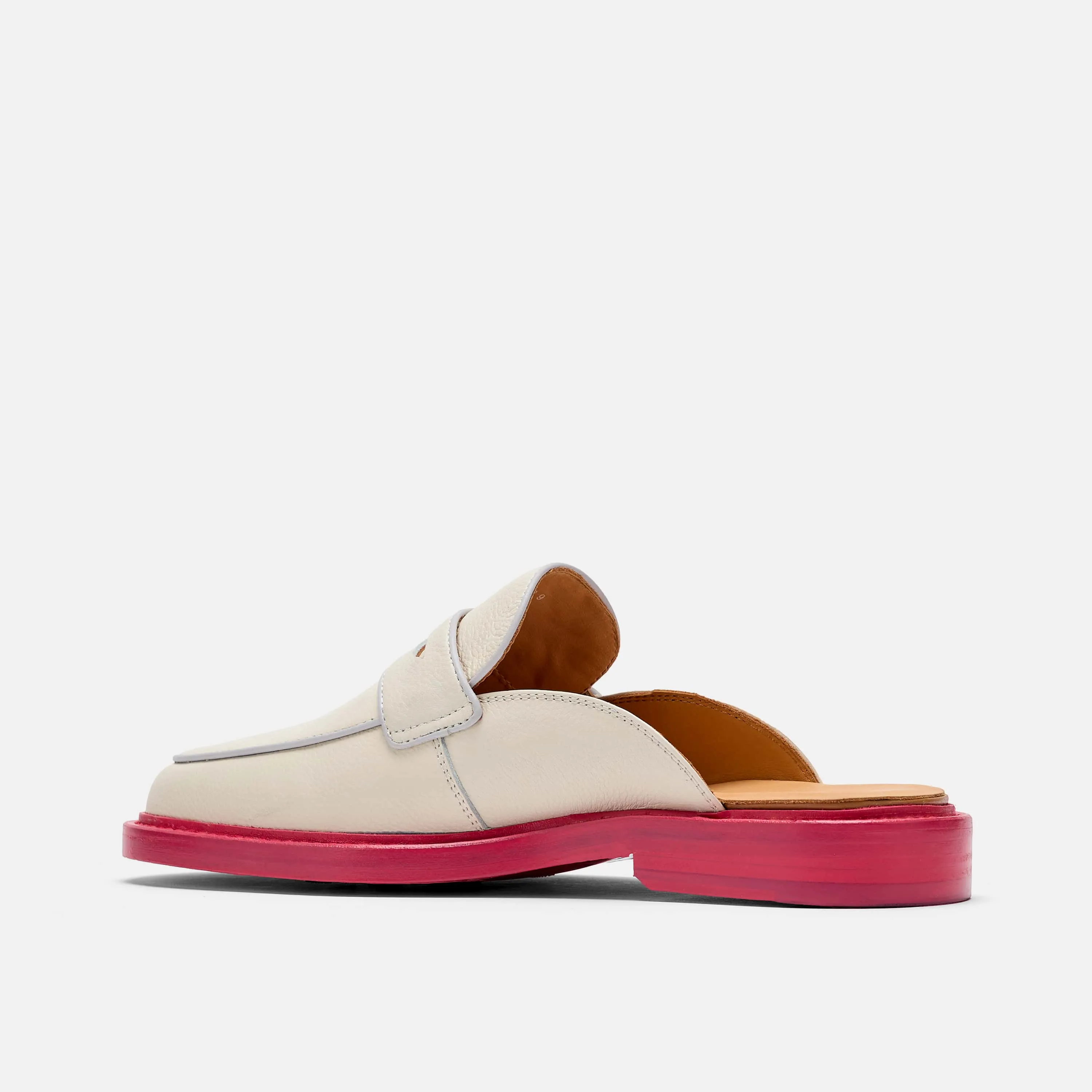 Mules Del Mar en Crème/Rose
