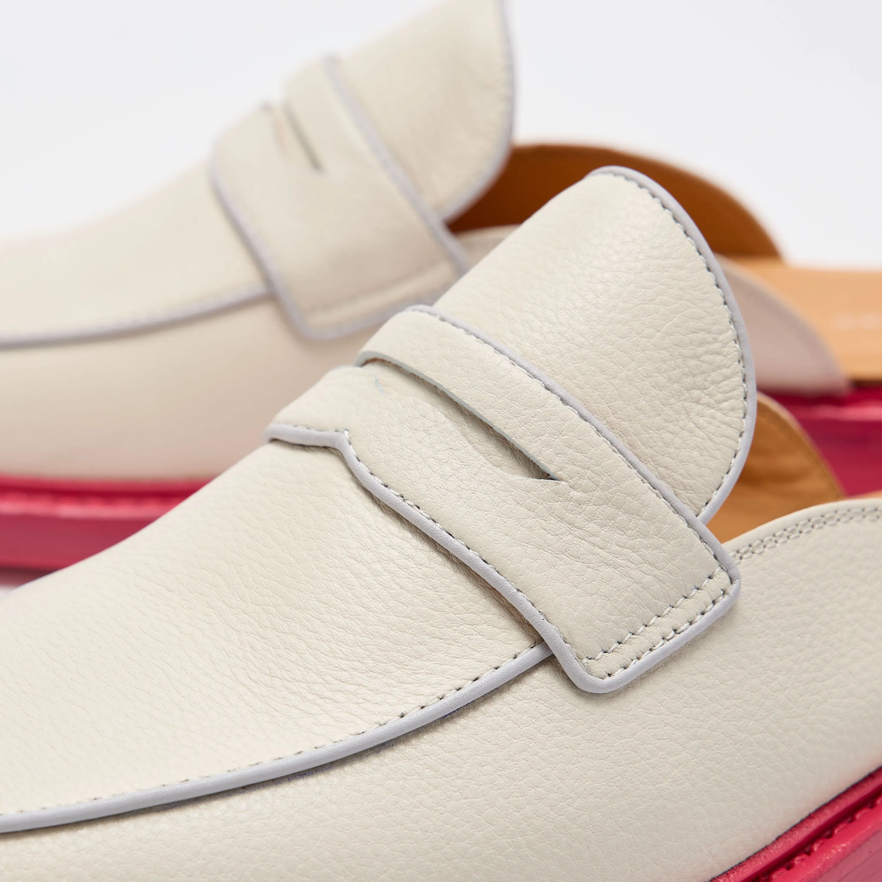 Mules Del Mar en Crème/Rose