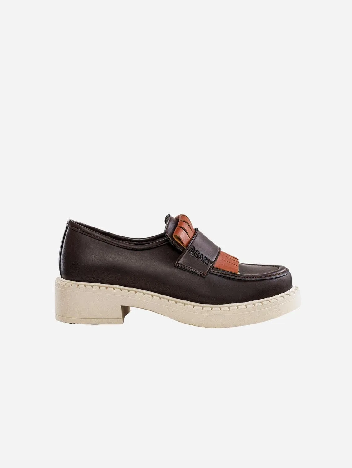 Diane Women's 3 en 1 Loafers Végans en Cuir Pomme | Semelle Chocolat & Clair