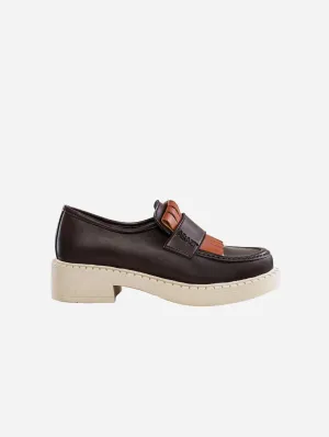 Diane Women's 3 en 1 Loafers Végans en Cuir Pomme | Semelle Chocolat & Clair