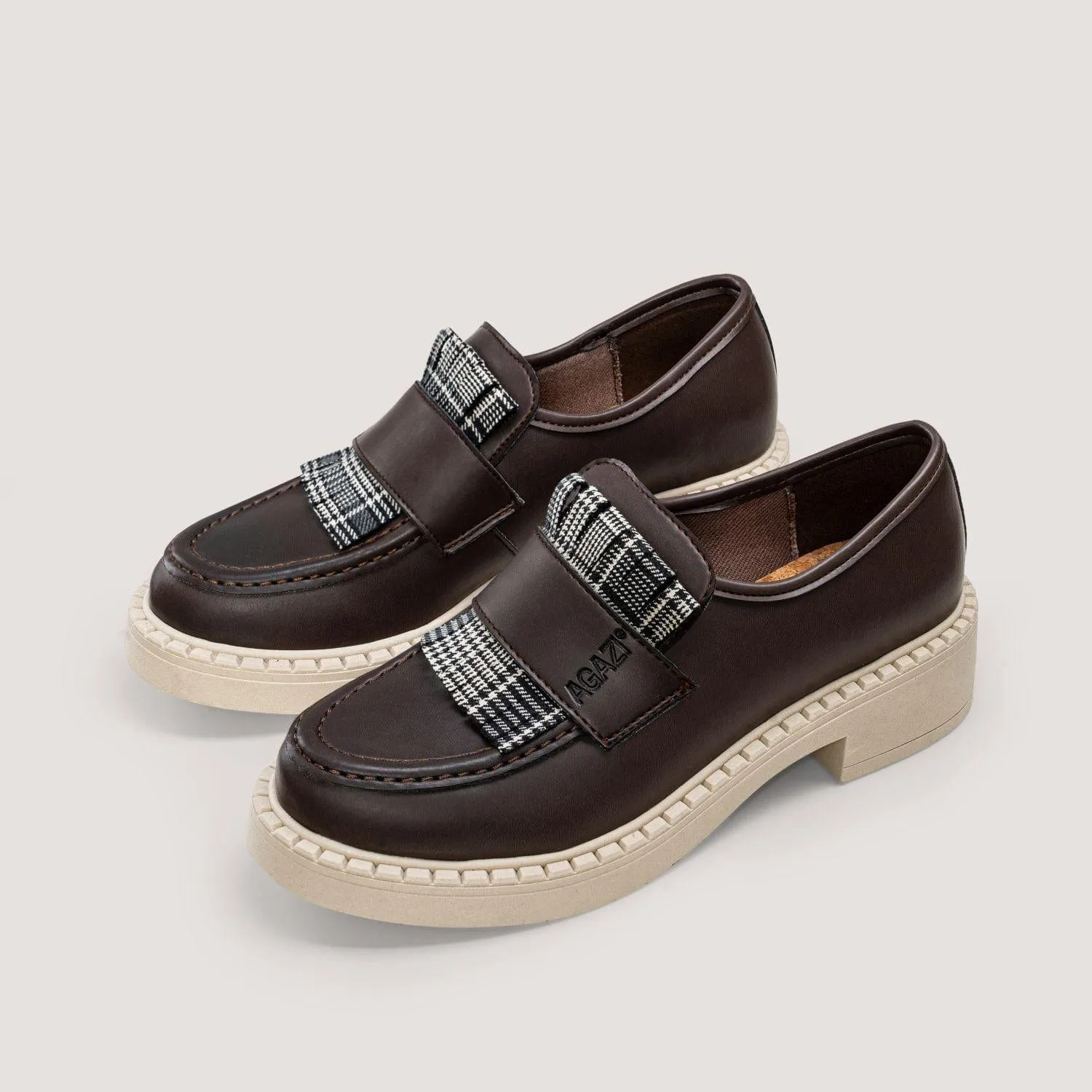 Diane Women's 3 en 1 Loafers Végans en Cuir Pomme | Semelle Chocolat & Clair