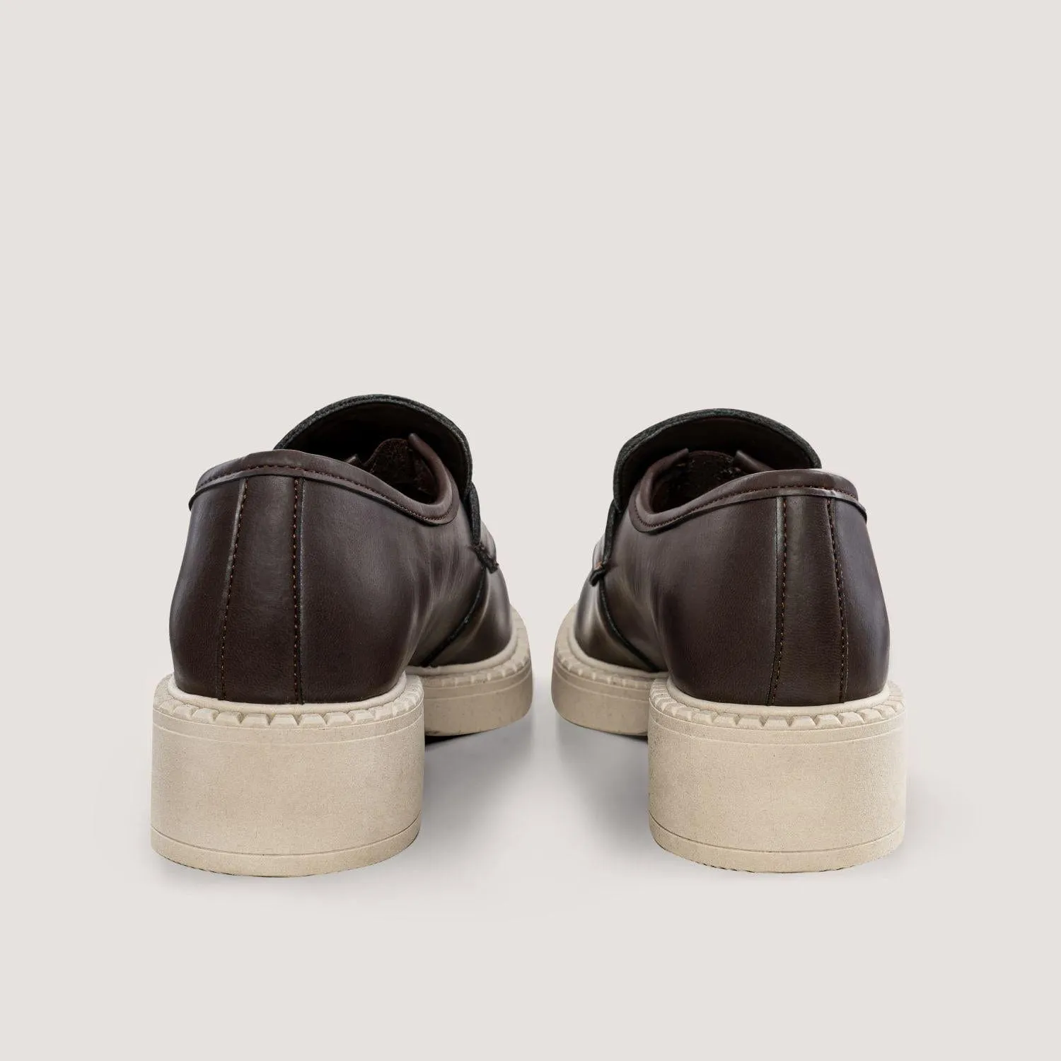 Diane Women's 3 en 1 Loafers Végans en Cuir Pomme | Semelle Chocolat & Clair