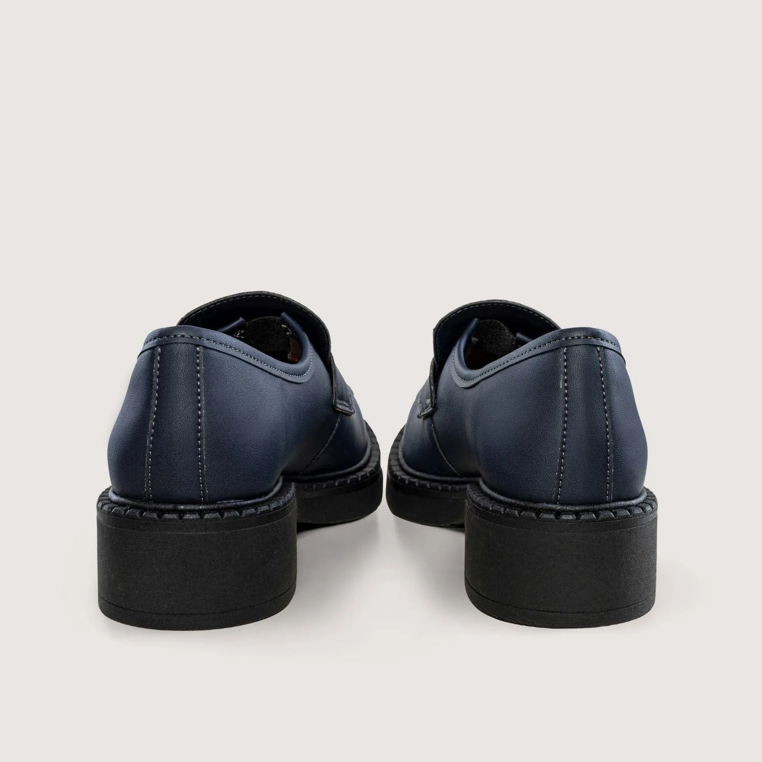 Diane Femmes 3 en 1 Loafers Végétaliens en Simili Cuir de Maïs | Bleu Marine