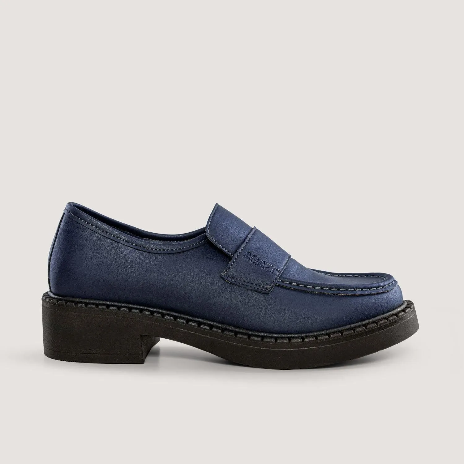 Diane Femmes 3 en 1 Loafers Végétaliens en Simili Cuir de Maïs | Bleu Marine
