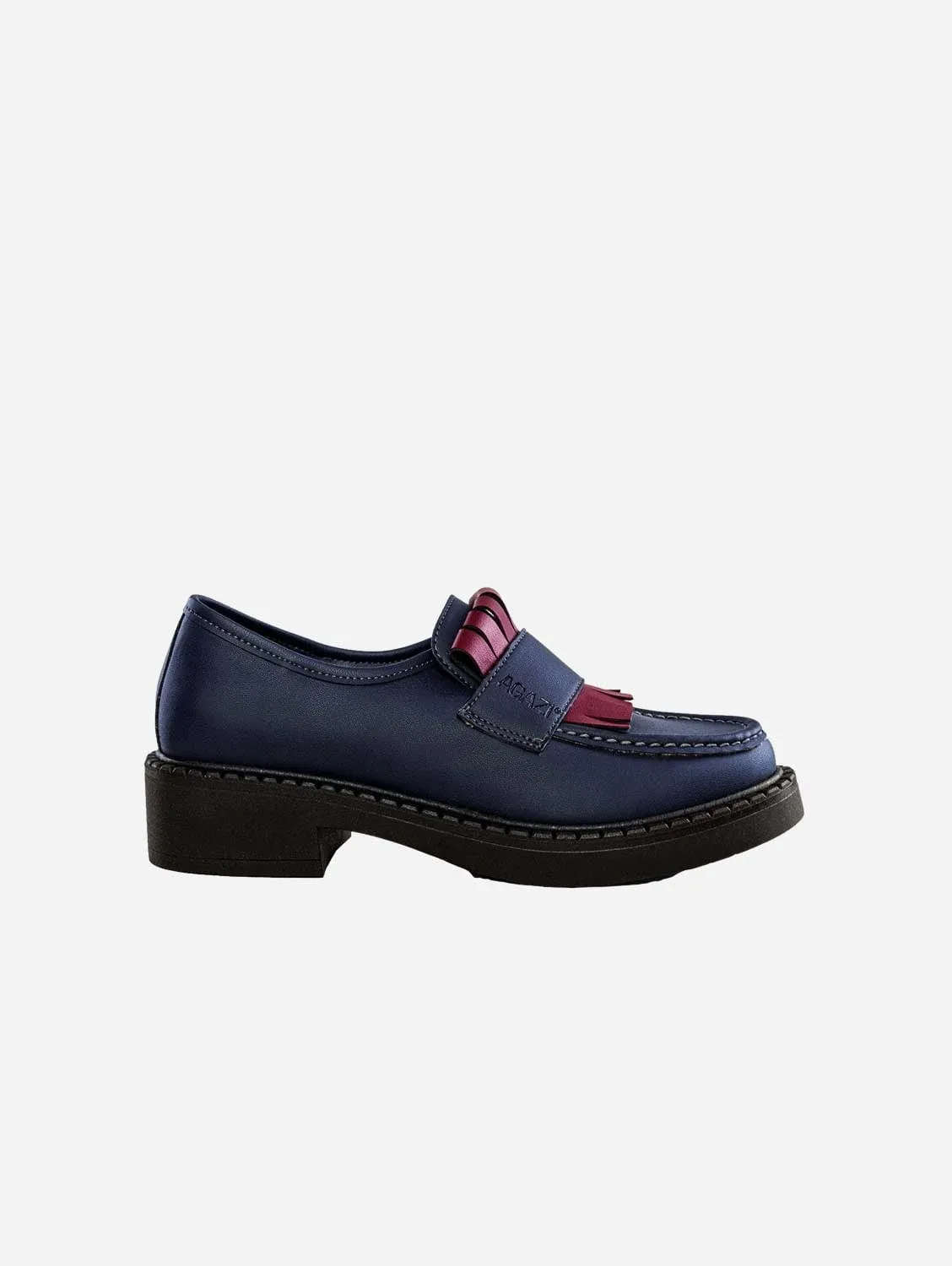 Diane Femmes 3 en 1 Loafers Végétaliens en Simili Cuir de Maïs | Bleu Marine