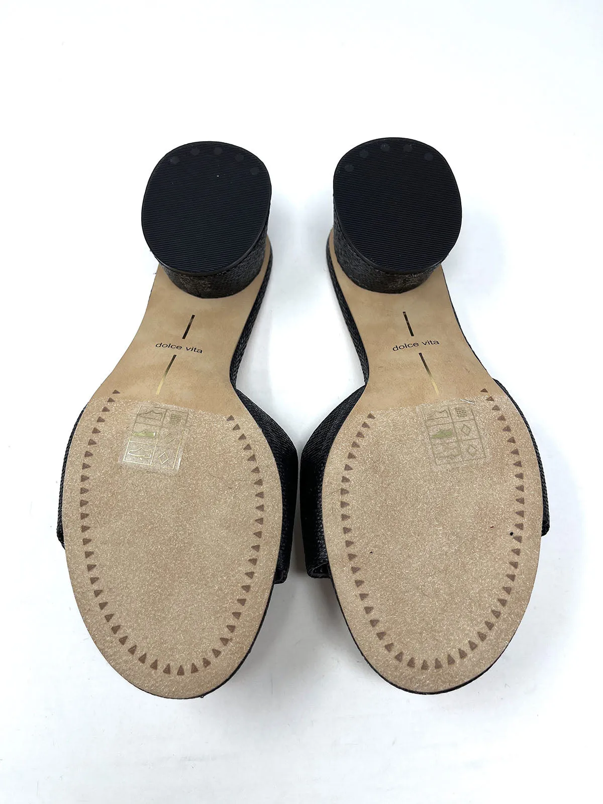 Dolce Vita Taille 9 Sandales Tressées Noir & Marron NWOB