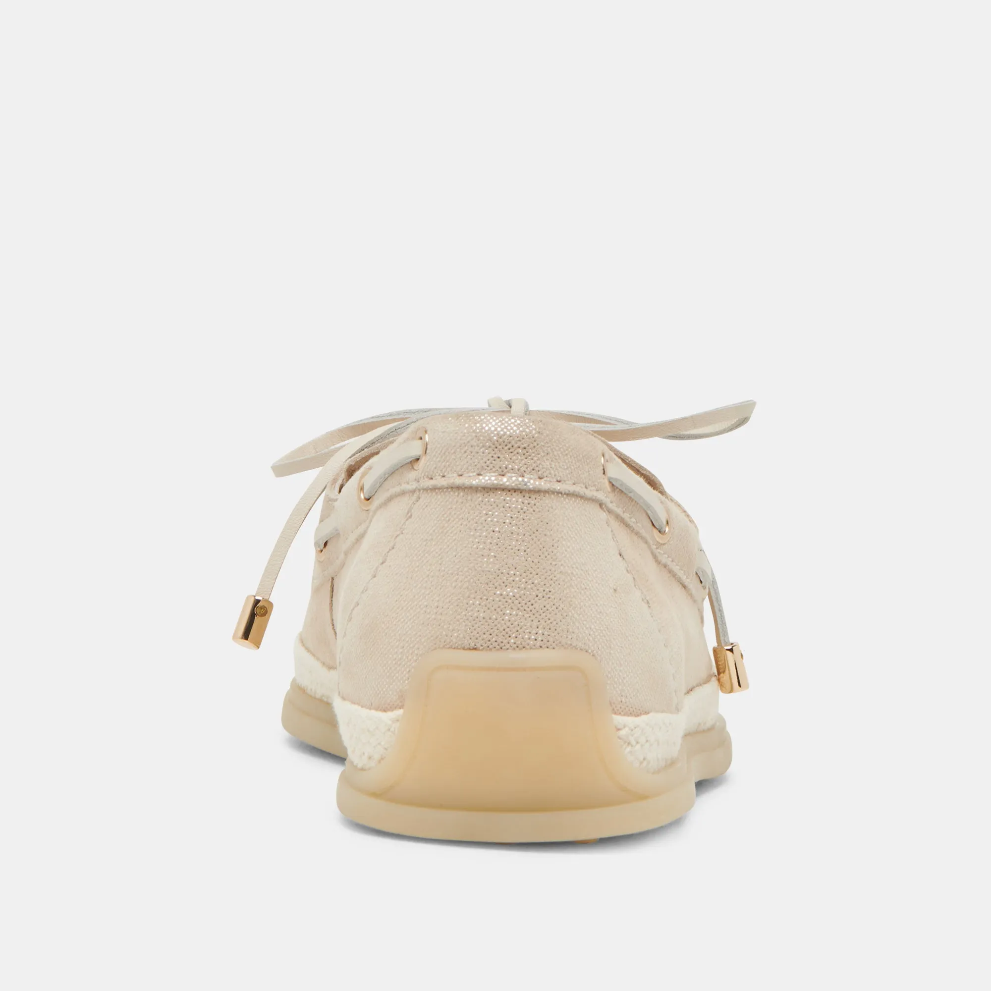 DORIS LOAFERS TAUPE MÉTALLIQUE TISSÉ