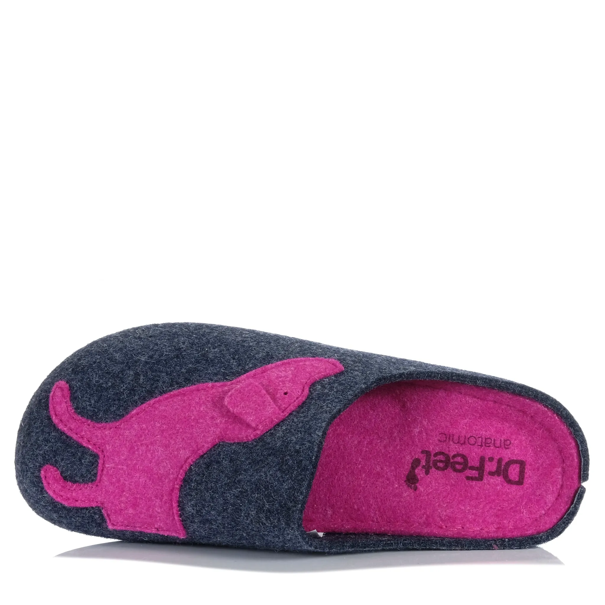 Dr Feet Miel Gris/Fuchsia