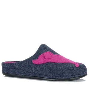 Dr Feet Miel Gris/Fuchsia