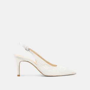 TALONS ELASI PERLE SATIN BLANC VRAI