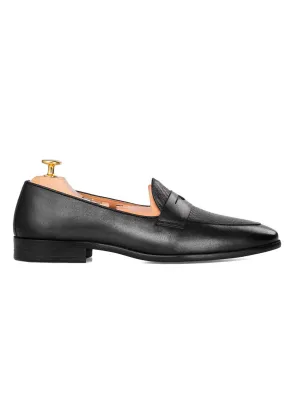 Enzo Belgian Loafer - Noir Uni