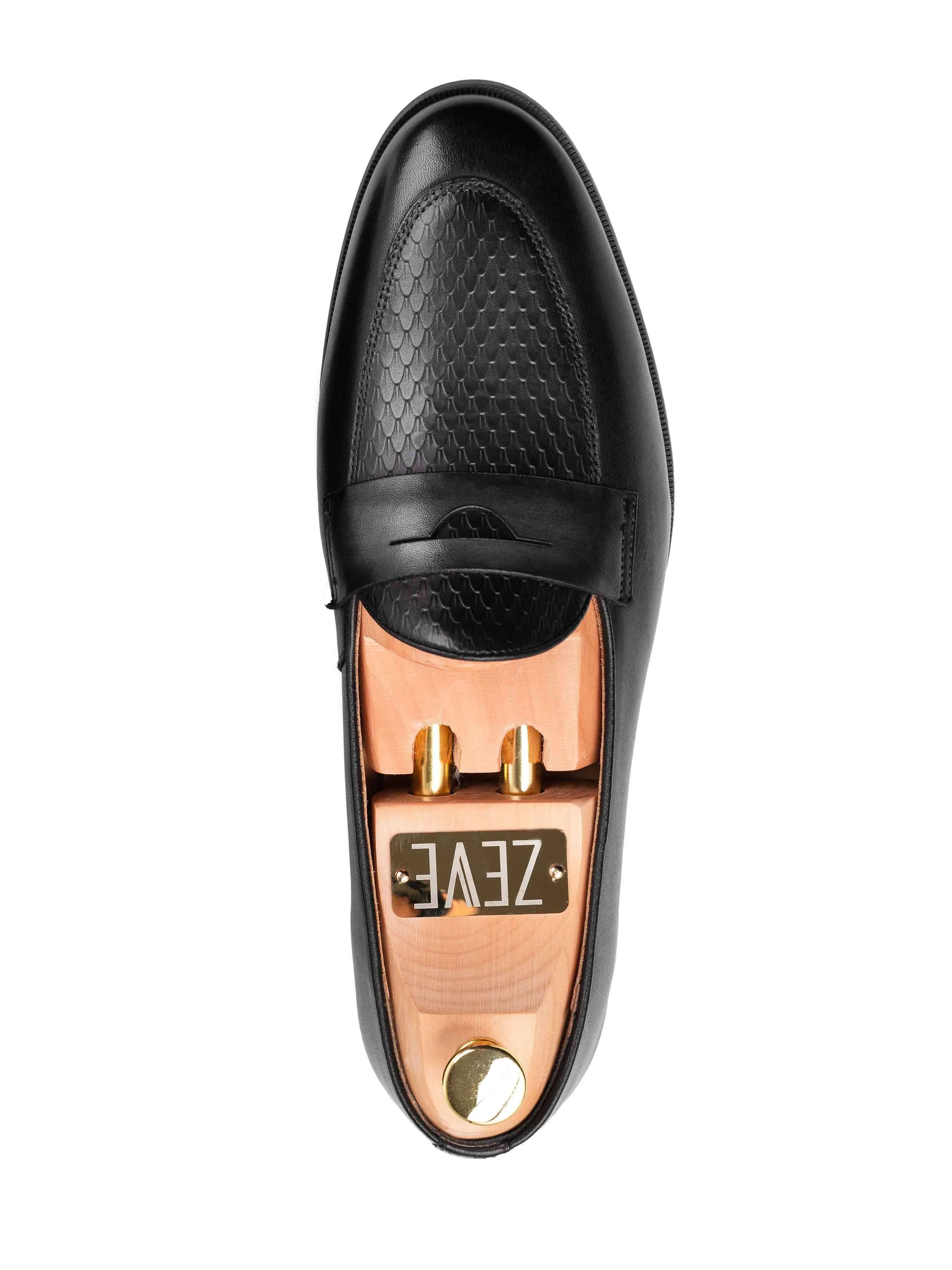 Enzo Belgian Loafer - Noir Uni
