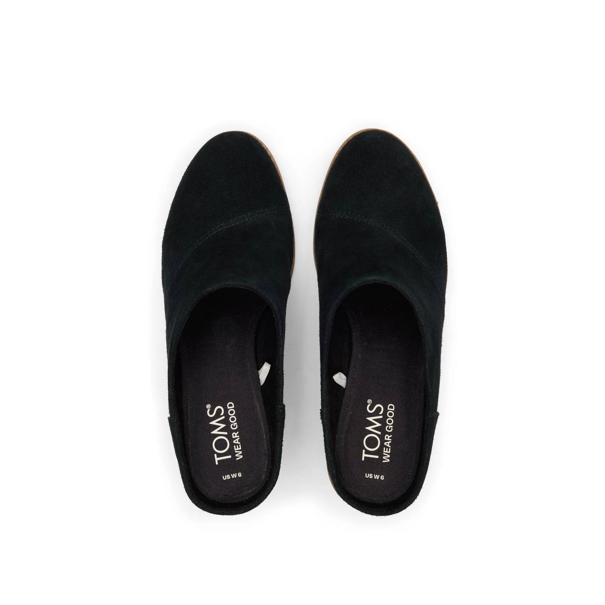Mule en daim noir Evelyn