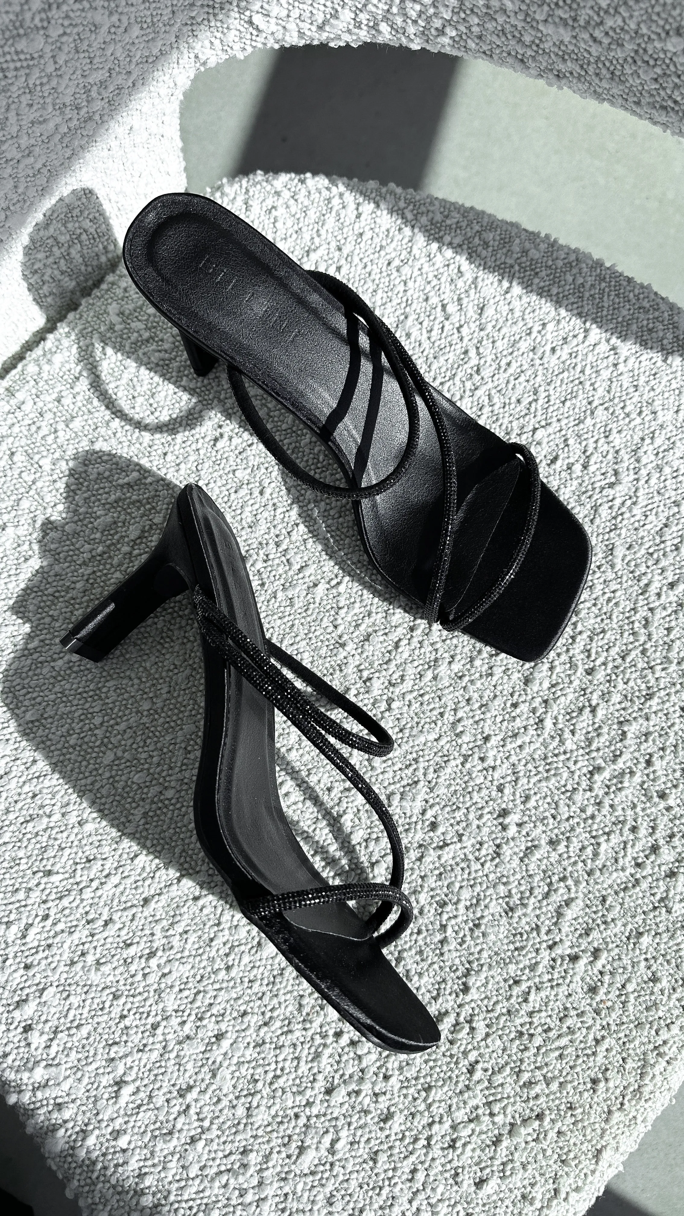 Femi Talon - Satin Noir Diamanté