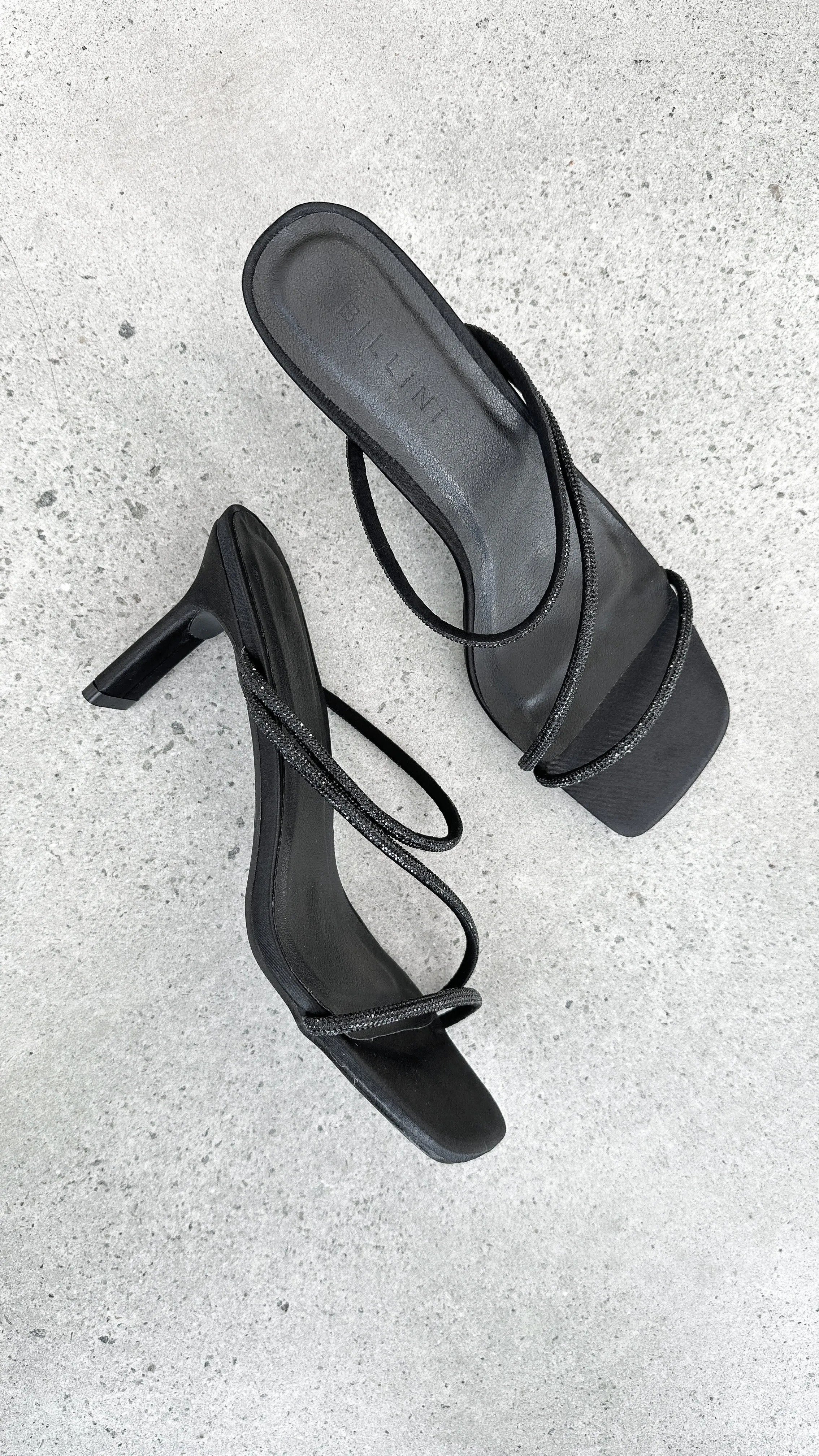 Femi Talon - Satin Noir Diamanté