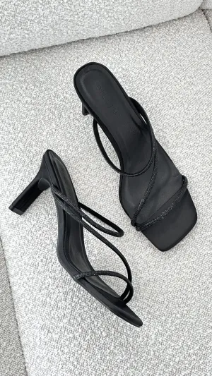 Femi Talon - Satin Noir Diamanté