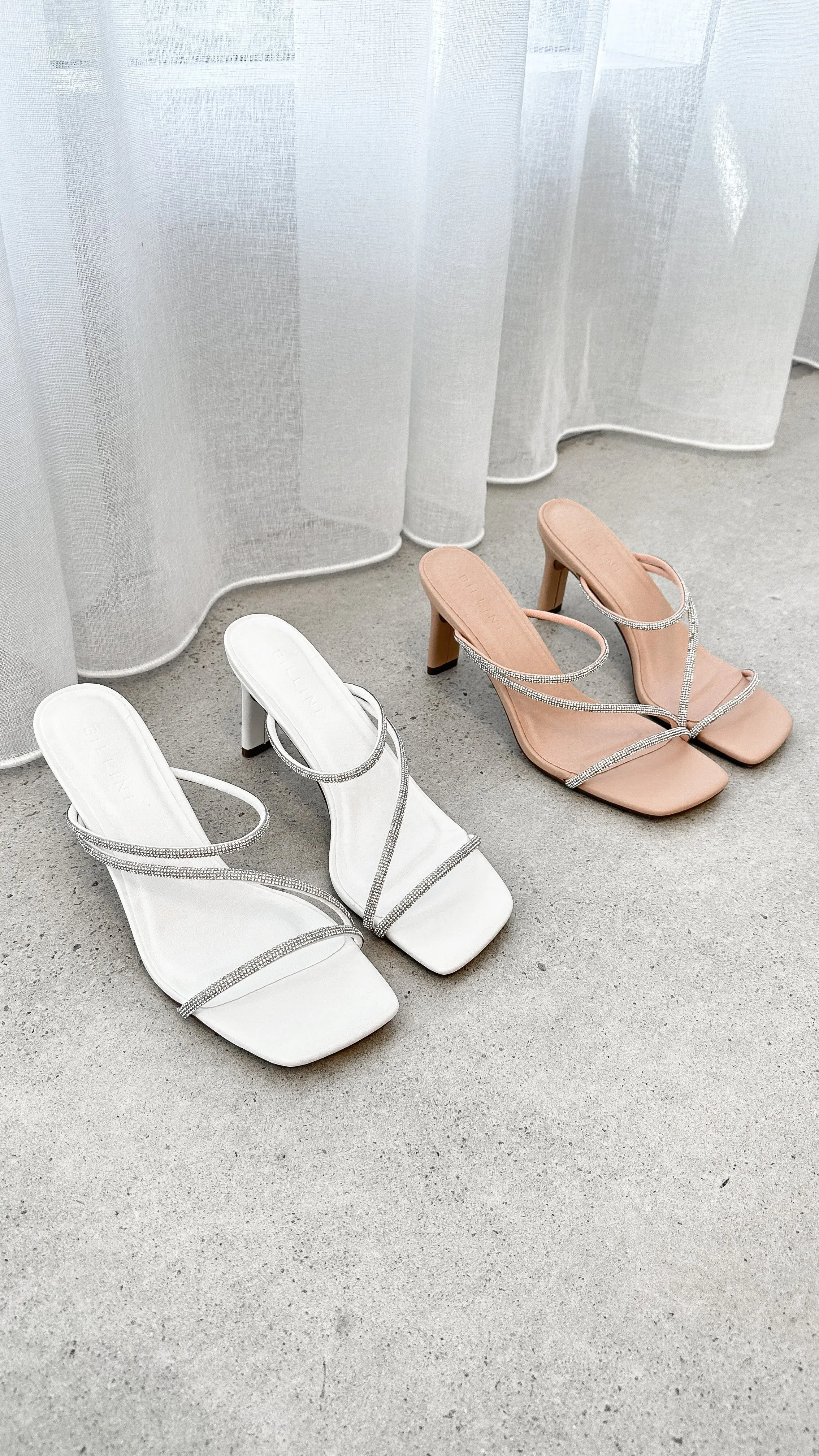 Femi Heel - Nude Diamanté