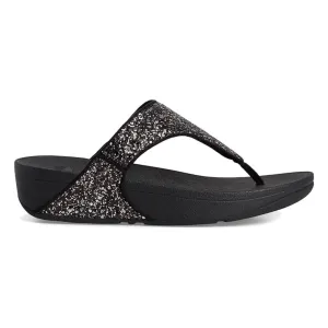 FitFlop Femmes Lulu Pailleté à Bout Ouvert Noir Multicolore