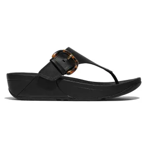 FitFlop Femmes Lulu Bride à l'orteil Boucle Noir/Tortue