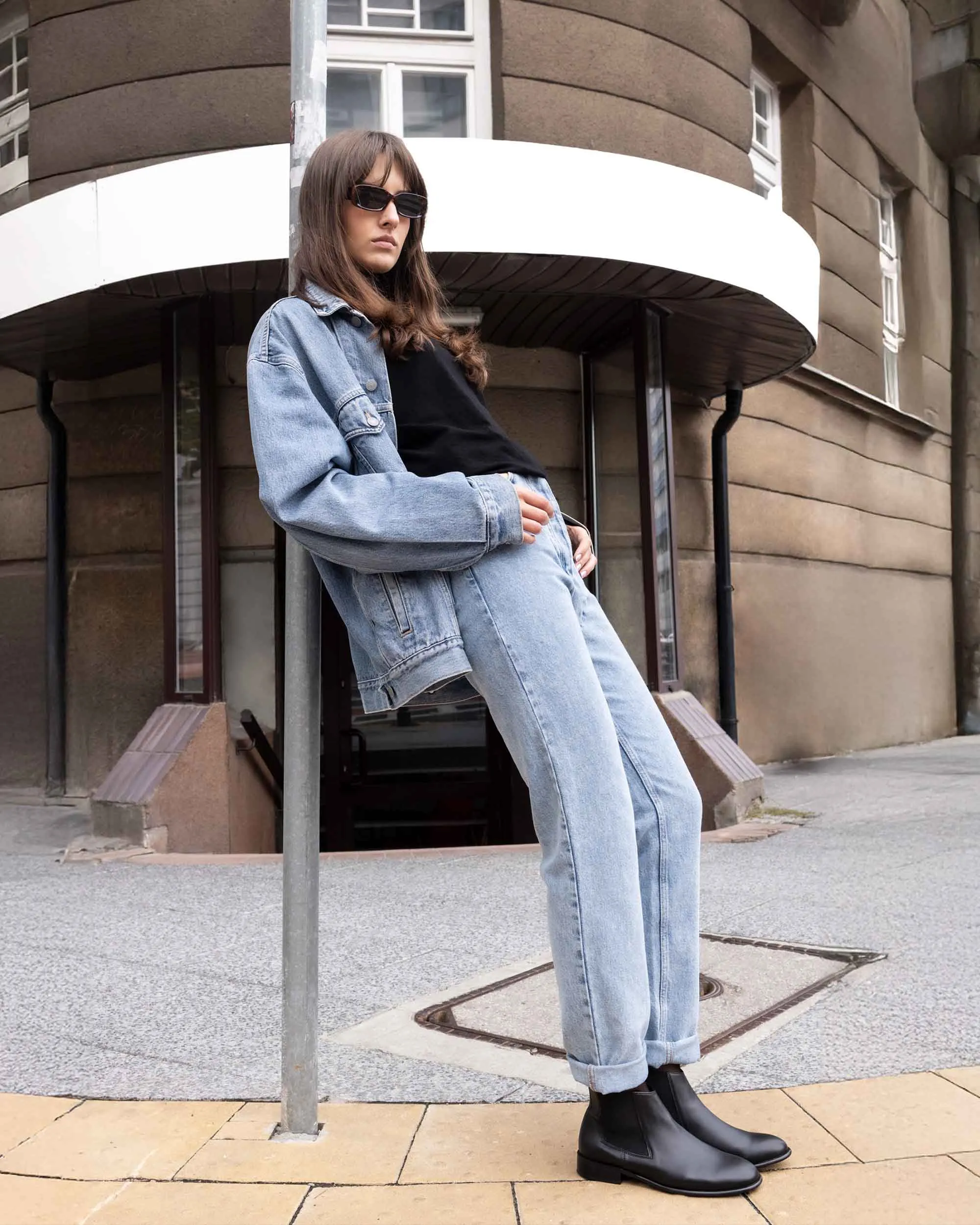 Bottes Chelsea en simili-cuir végane Flossy | Noir
