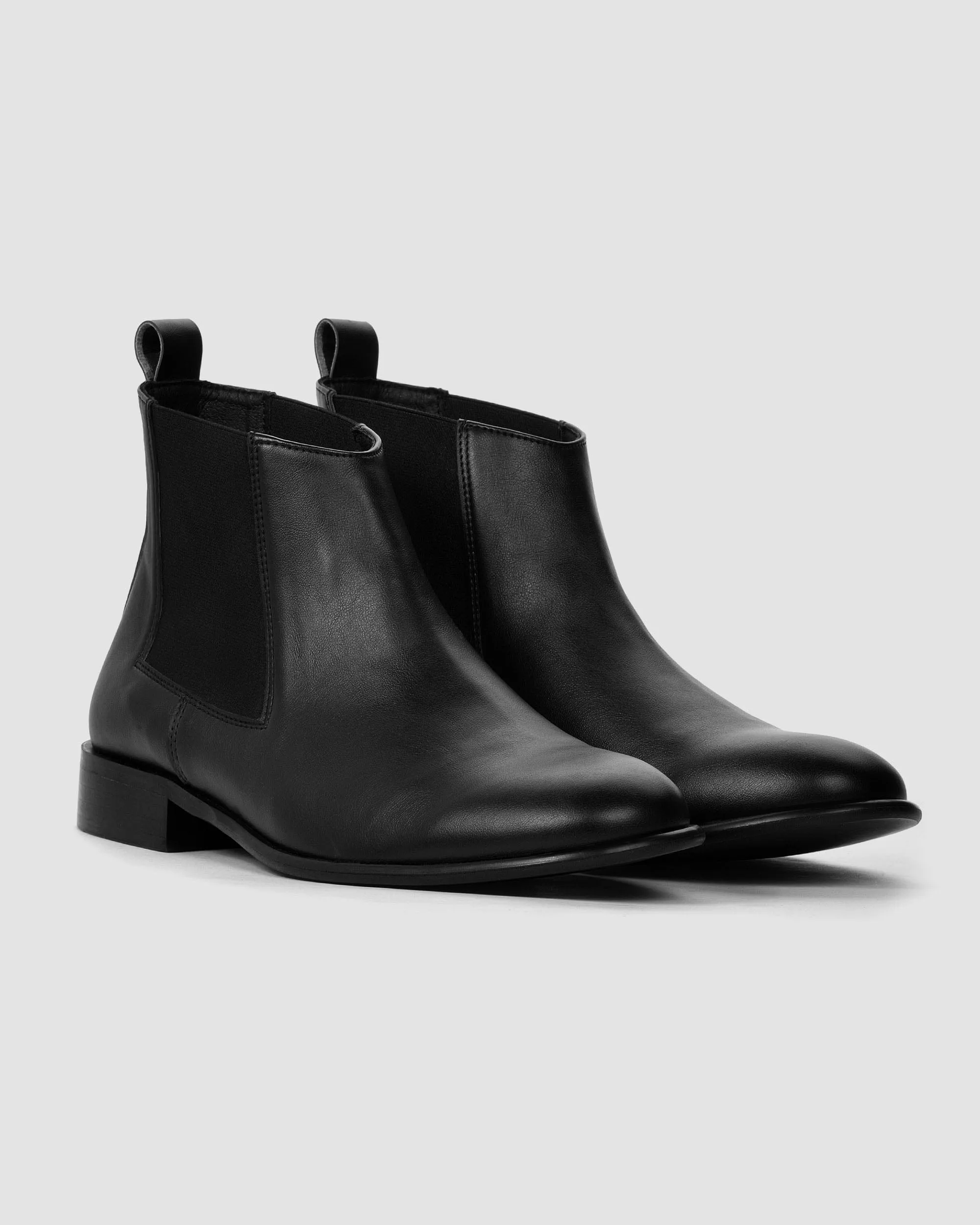 Bottes Chelsea en simili-cuir végane Flossy | Noir