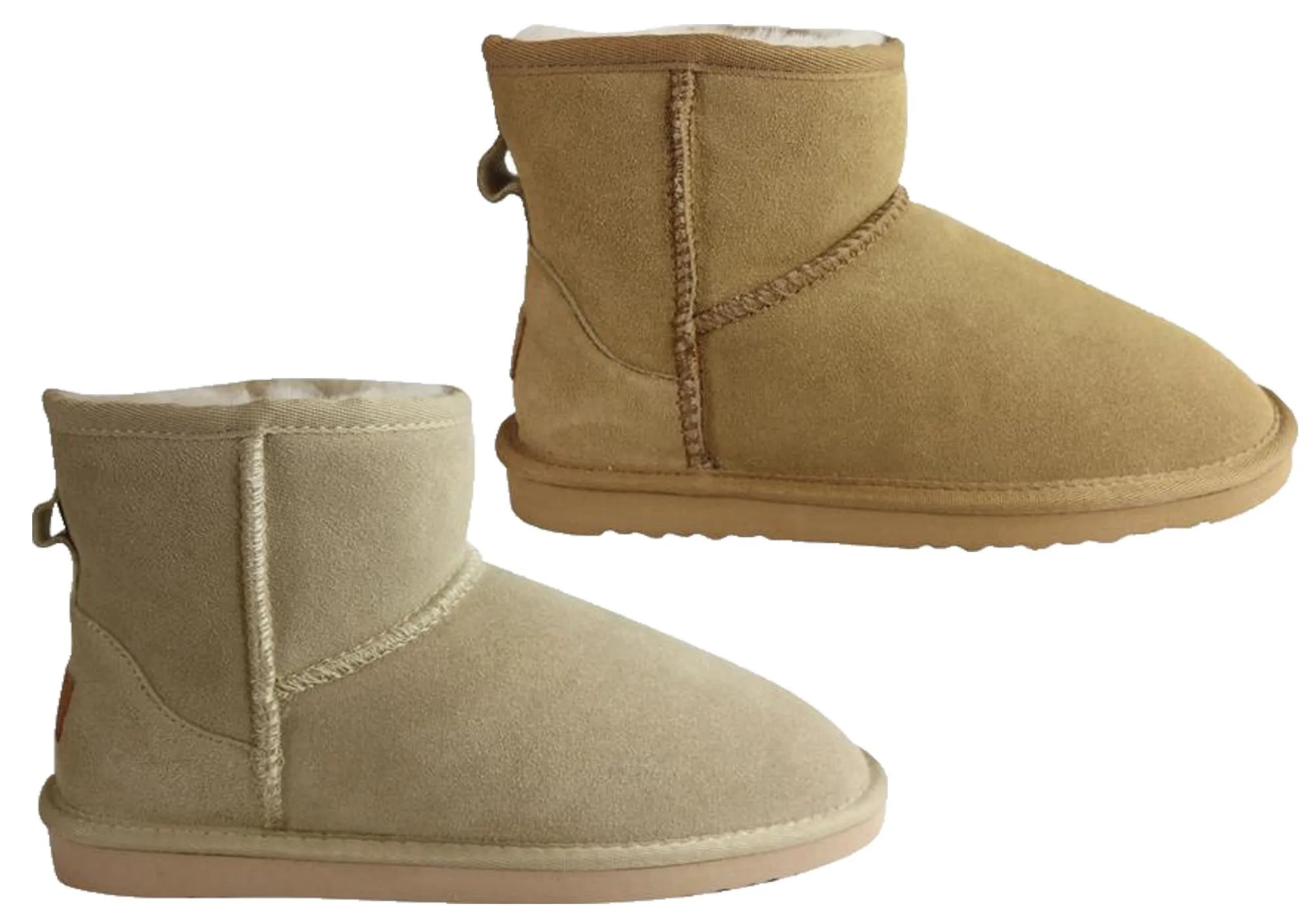 Bottes confortables chaudes pour femmes Grosby Jillaroo Ugg avec doublure en peau de mouton Chaussures Grosby