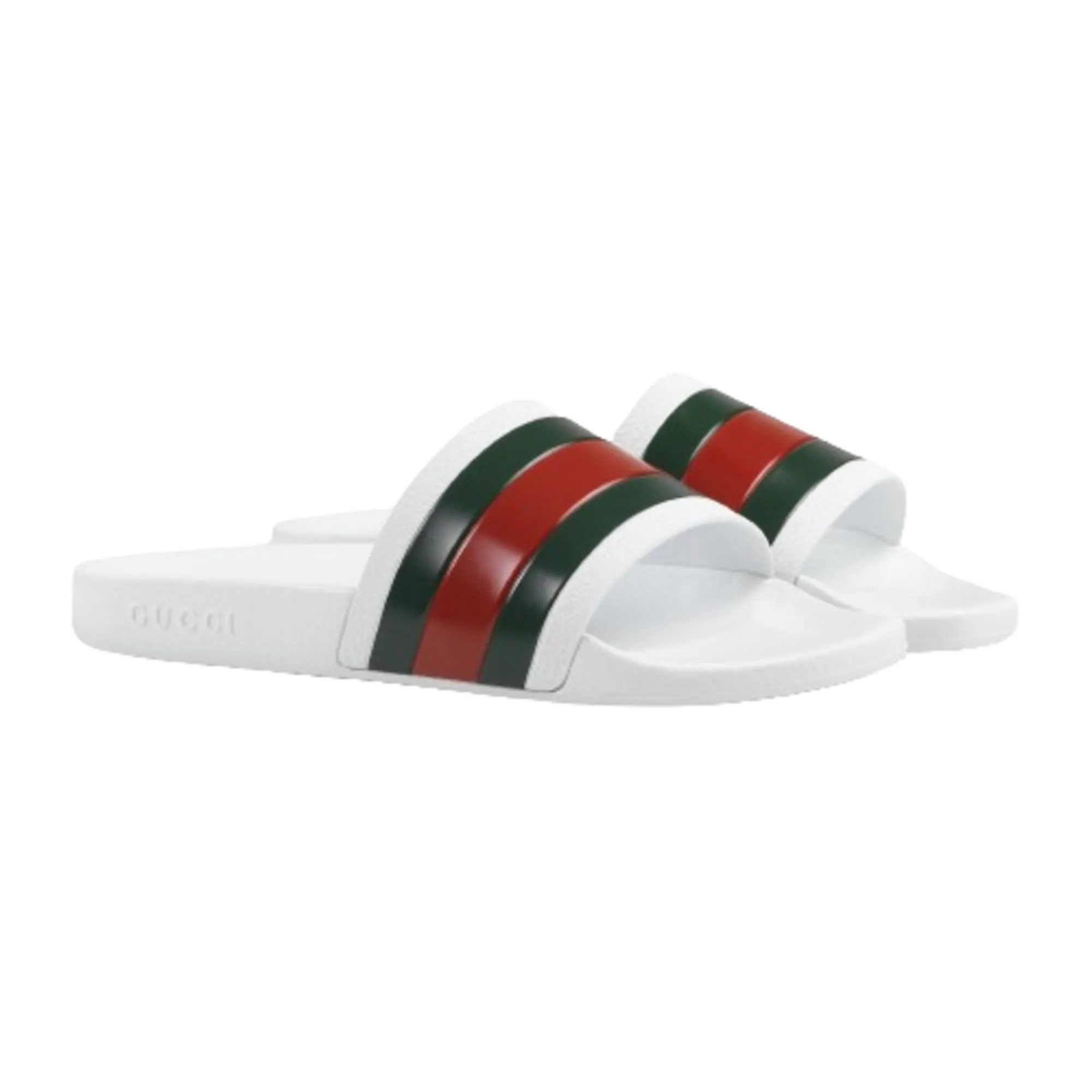 Sandales slides en caoutchouc Web pour hommes Gucci Chaussures Hey Dude