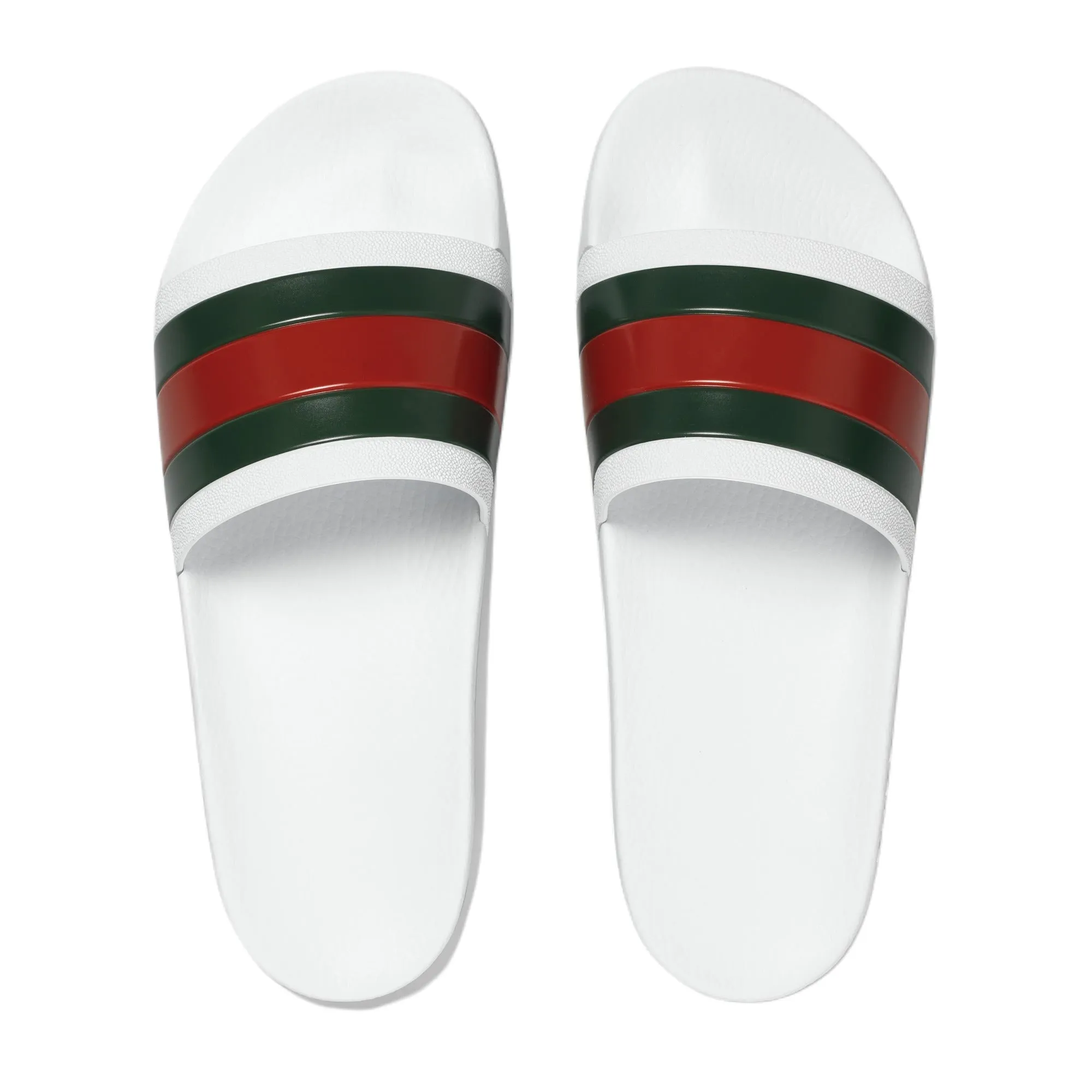Sandales slides en caoutchouc Web pour hommes Gucci Chaussures Hey Dude