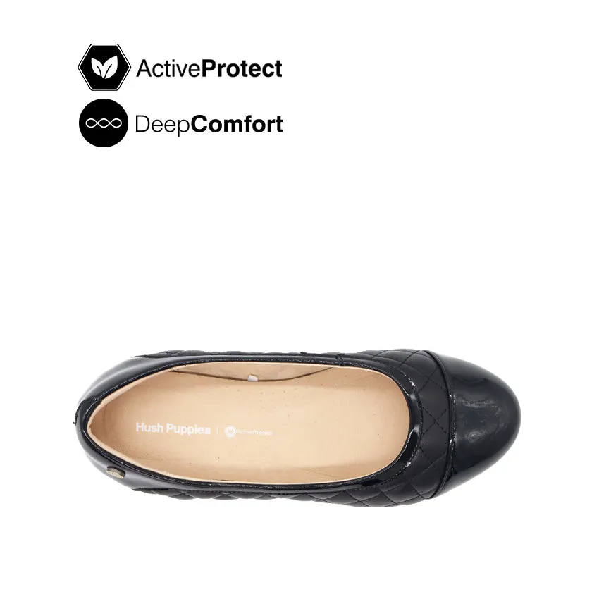 Chaussures Femme Gwin Toe Cap - Cuir Noir