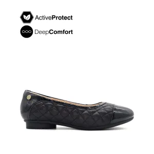 Chaussures Femme Gwin Toe Cap - Cuir Noir