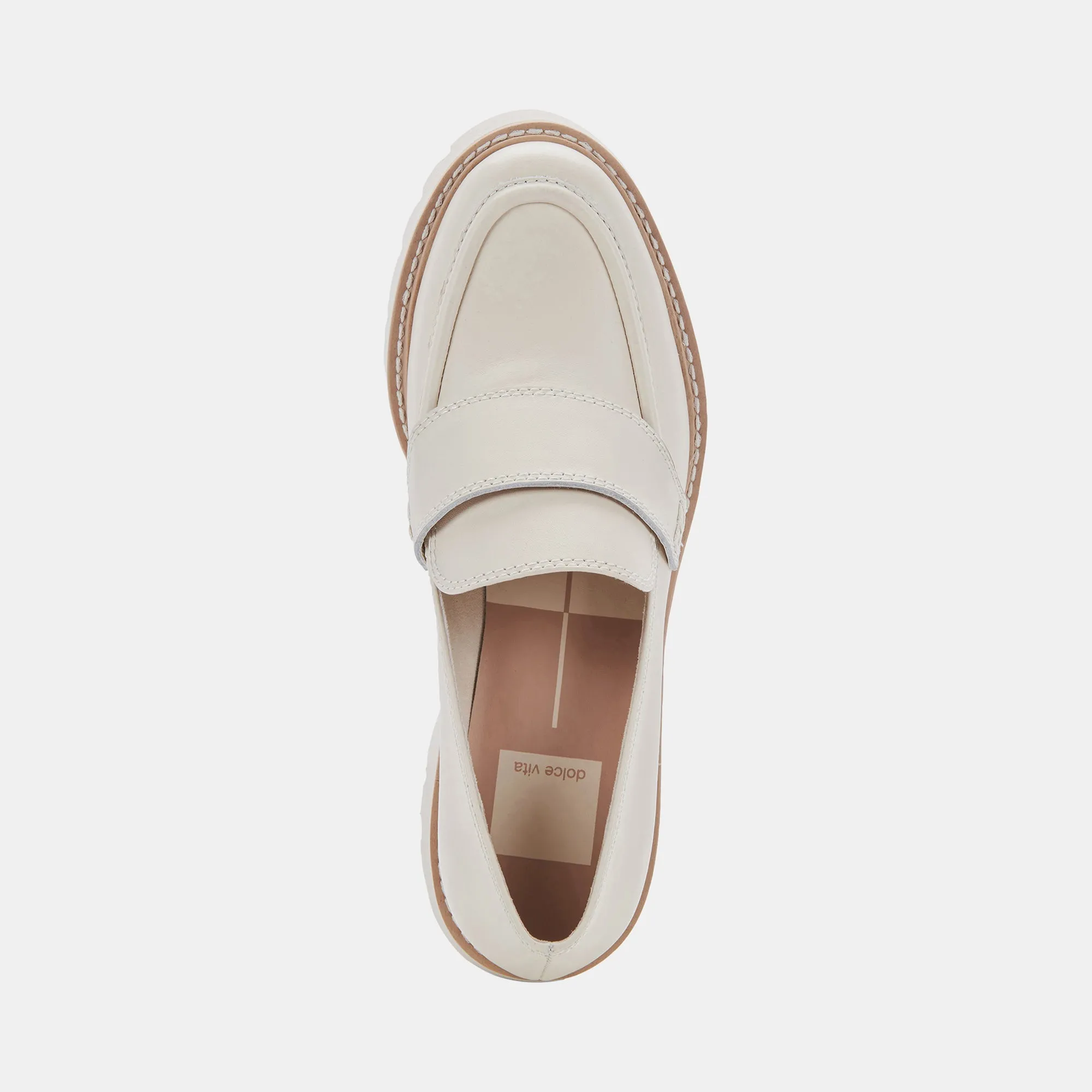 HALONA LOAFERS CUIR IVOIRE - re:vita