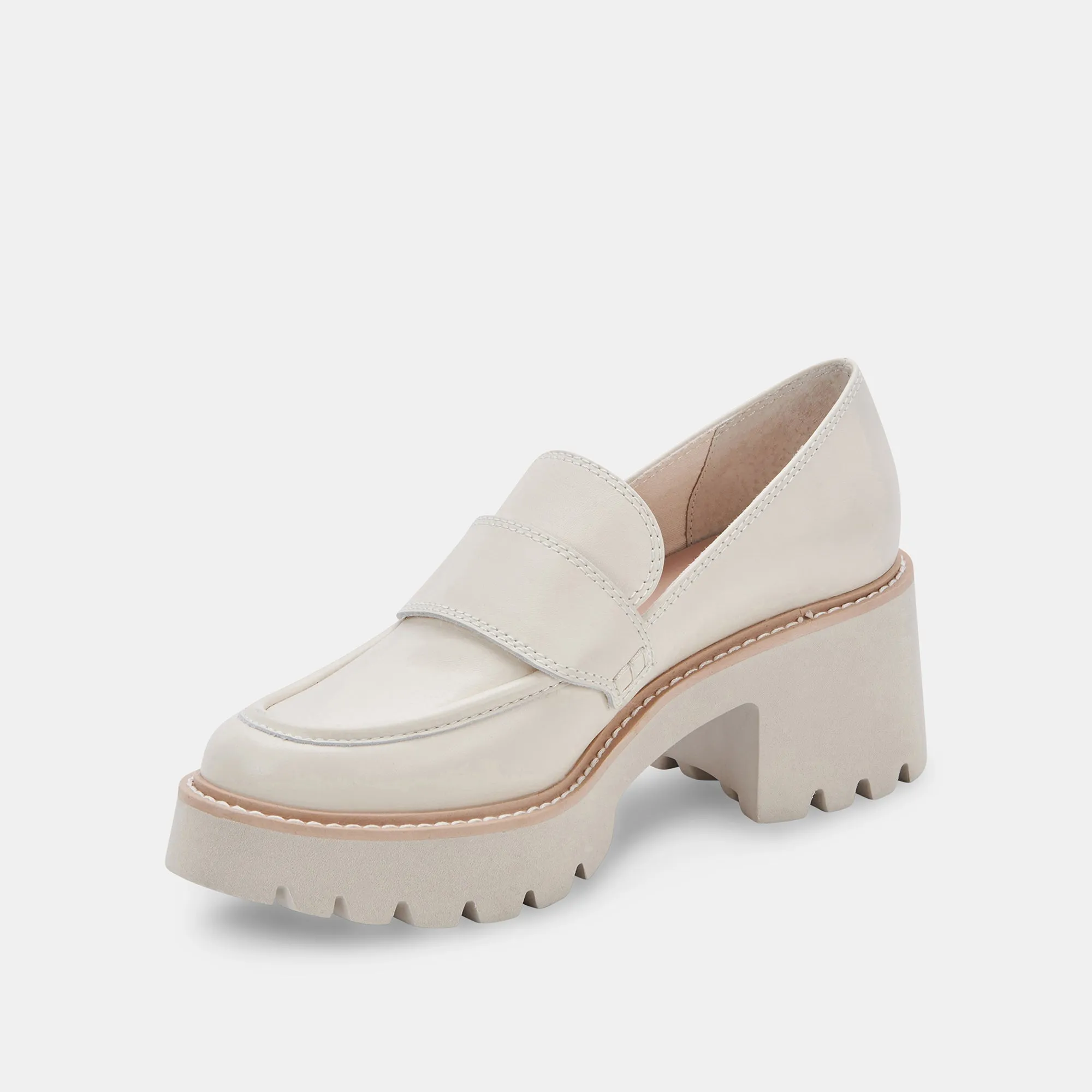 HALONA LOAFERS CUIR IVOIRE - re:vita