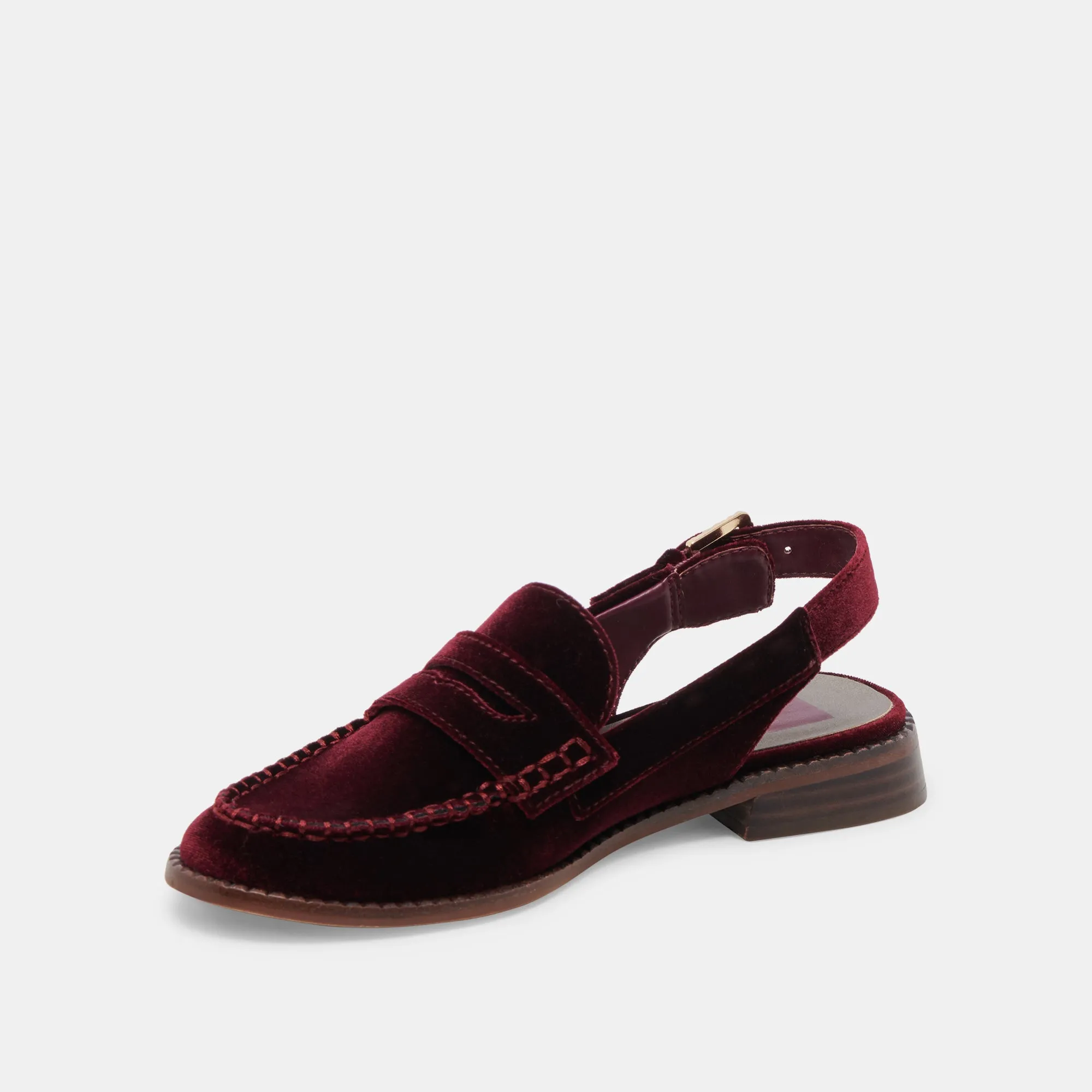 MOCASSINS HARDI VELOURS VIN