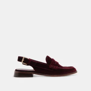 MOCASSINS HARDI VELOURS VIN