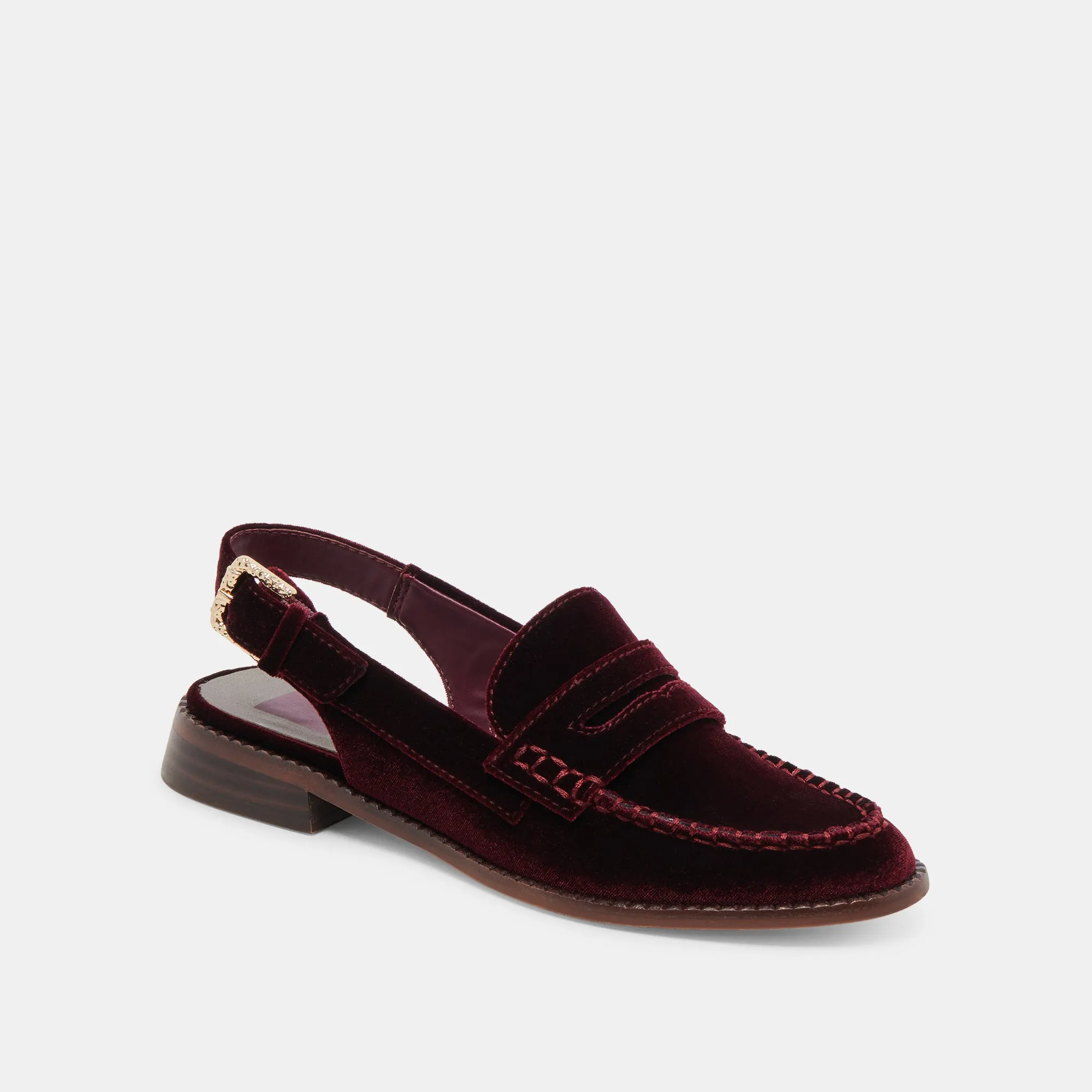 MOCASSINS HARDI VELOURS VIN