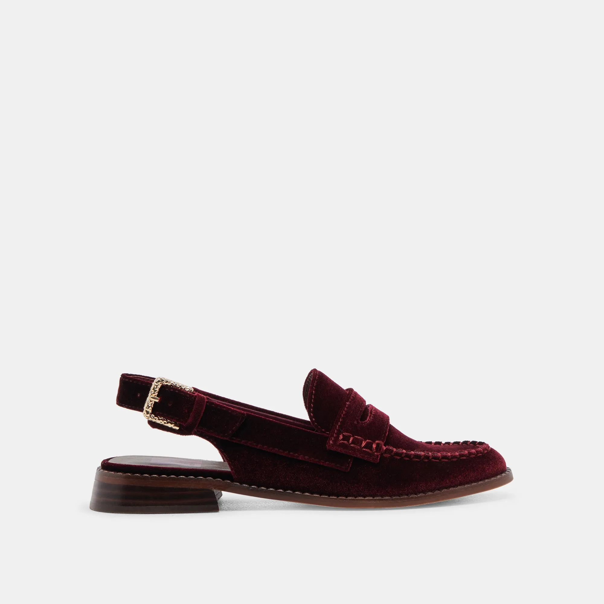 MOCASSINS HARDI VELOURS VIN