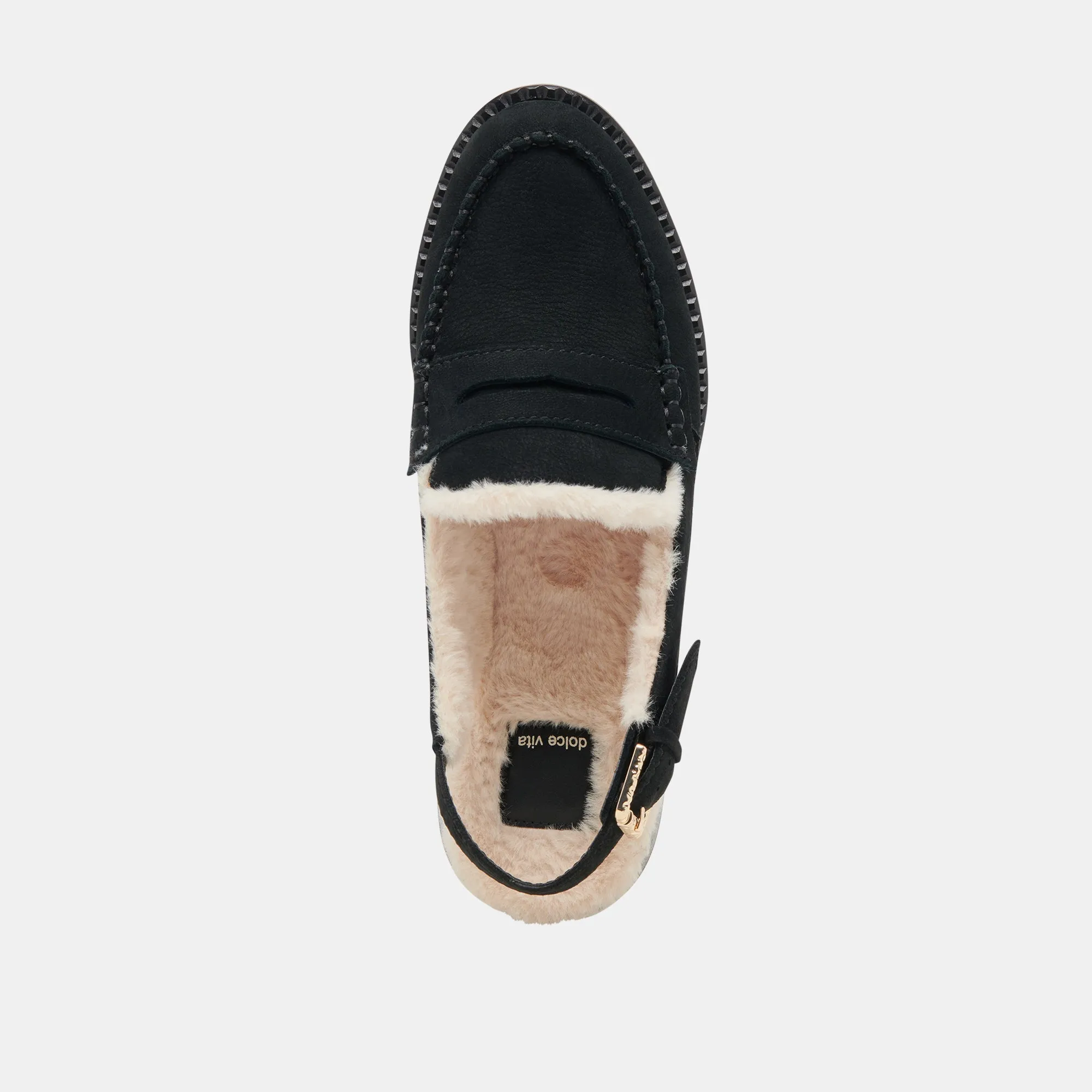 HARDI MOCCASSINS DOUDS NOIR NUBUCK