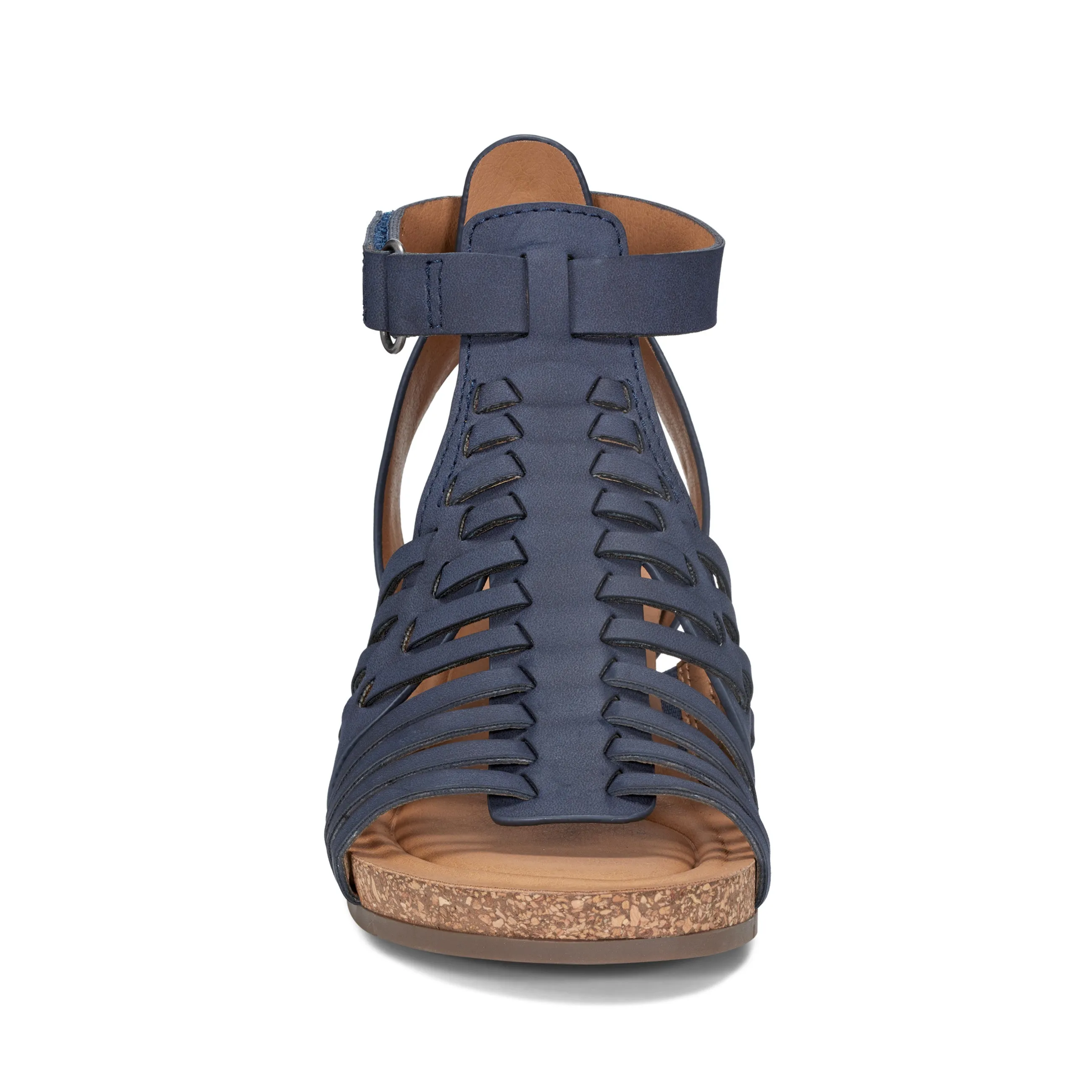 Sandales compensées à lanières Hattie Round Toe