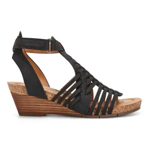 Sandales compensées à lanières Hattie Round Toe