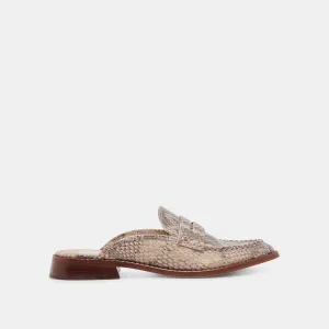 HAVAN LOAFERS SABLE SERPENT EMBOSSÉ