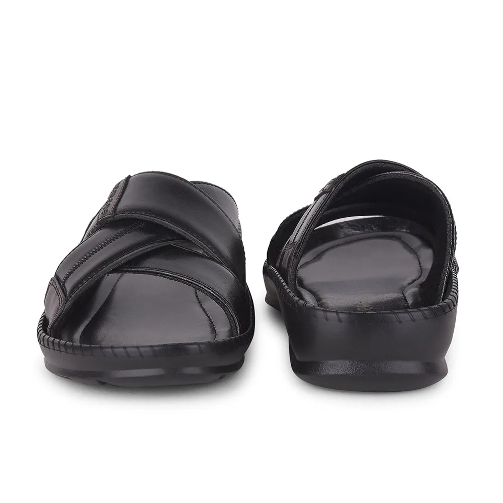 Pantoufles Décontractées Noires Healers Pour Hommes STARC-2E Par Liberty