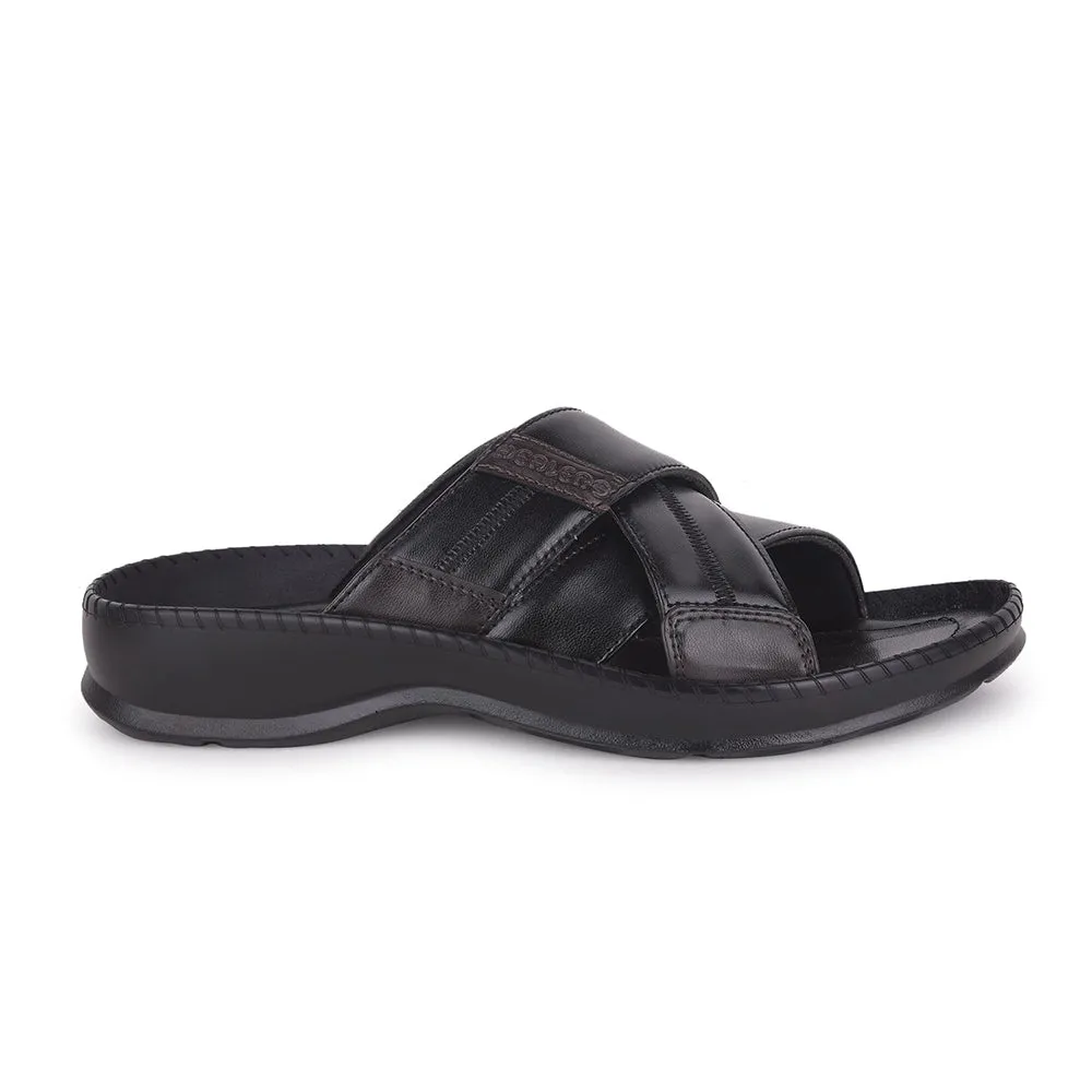 Pantoufles Décontractées Noires Healers Pour Hommes STARC-2E Par Liberty