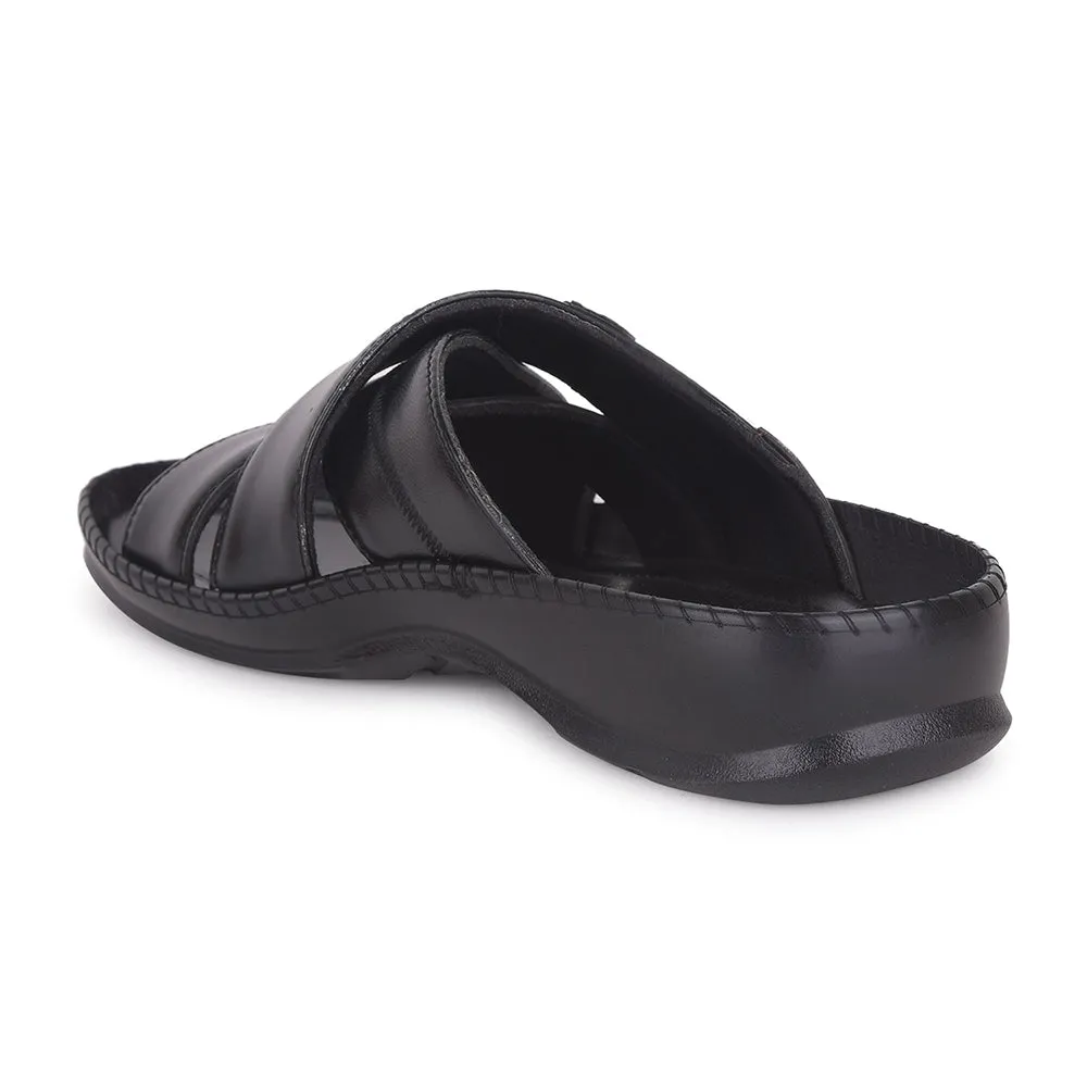 Pantoufles Décontractées Noires Healers Pour Hommes STARC-2E Par Liberty