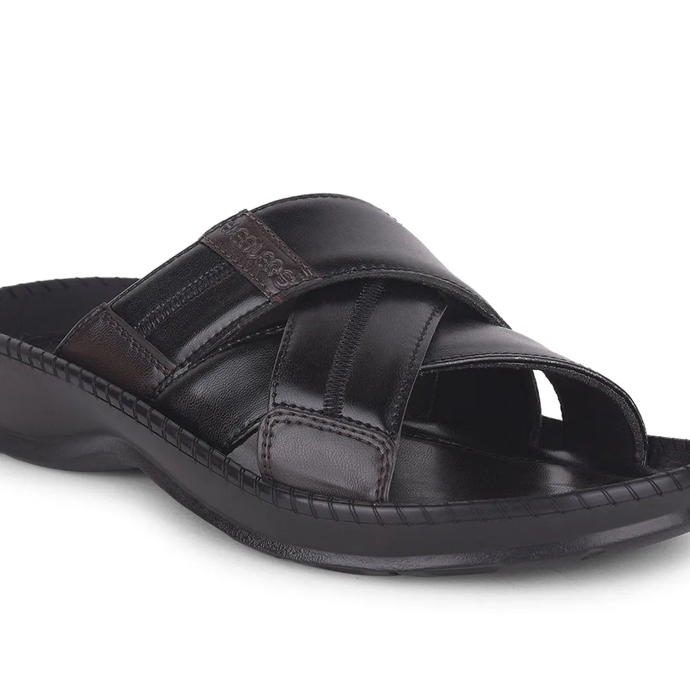 Pantoufles Décontractées Noires Healers Pour Hommes STARC-2E Par Liberty