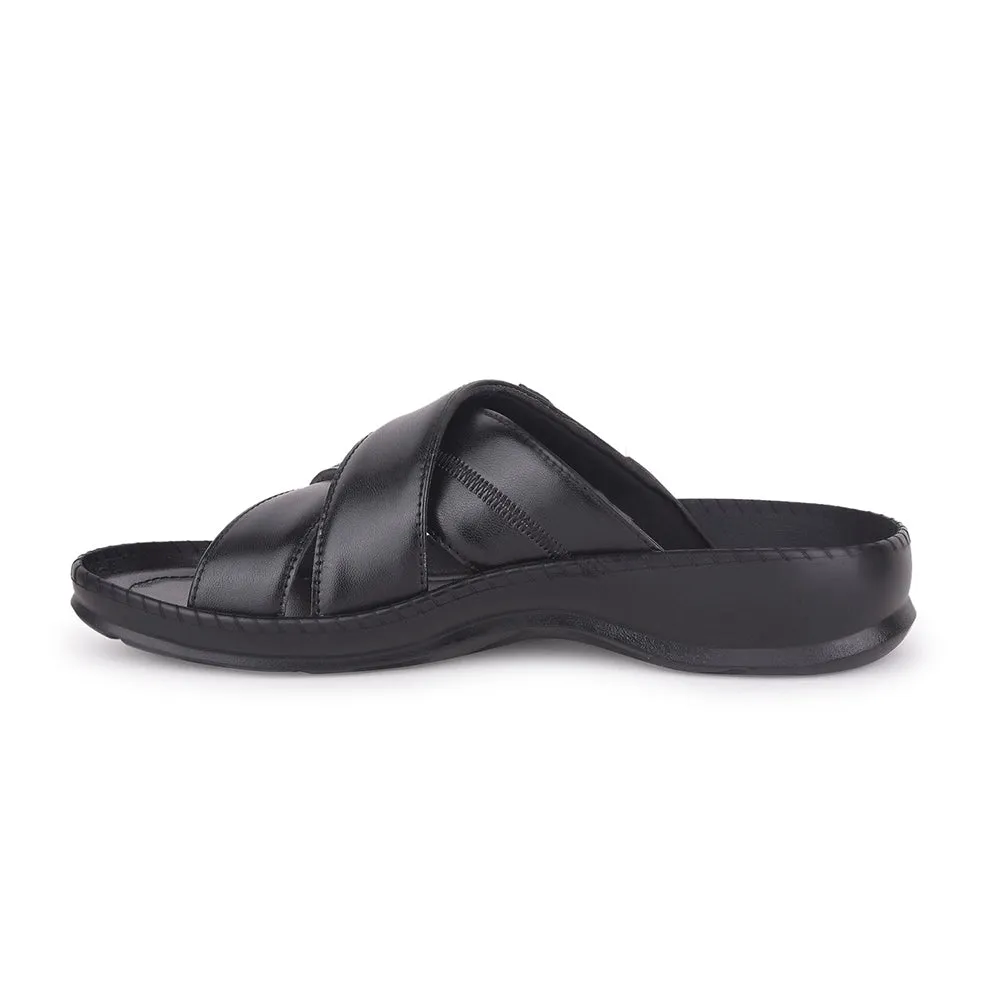 Pantoufles Décontractées Noires Healers Pour Hommes STARC-2E Par Liberty