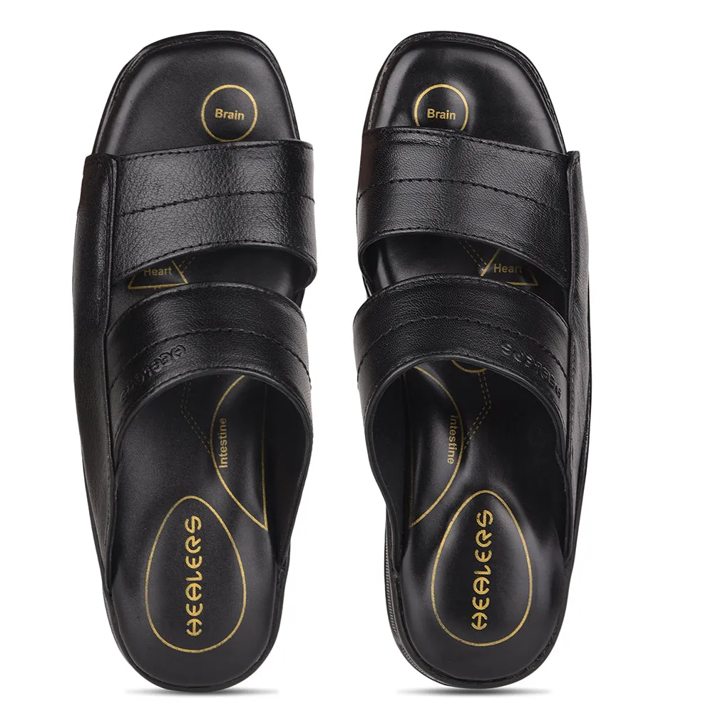 Healers By Liberty 2050-905 Pantoufles Décontractées Pour Hommes - Noir